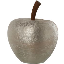 Figura Decorativa Alexandra House Living Cerámica Manzana Plateado 37 x 36 x 52 cm Precio: 76.4999994. SKU: B16PSL784G