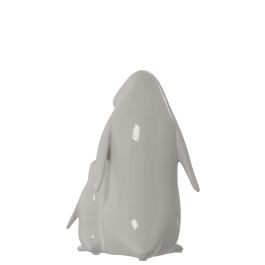 Figura Decorativa Alexandra House Living Blanco Cerámica Pingüino