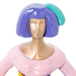 Figura Decorativa Alexandra House Living Multicolor Plástico Vestido 19 x 13 x 21 cm