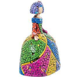 Figura Decorativa Alexandra House Living Multicolor Plástico Vestido 18 x 13 x 24 cm