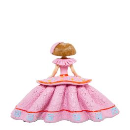 Figura Decorativa Alexandra House Living Menina Rosa Acrílico Plástico Melamina