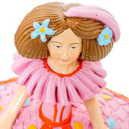 Figura Decorativa Alexandra House Living Menina Rosa Acrílico Plástico Melamina