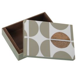 Caja-Joyero Alexandra House Living Marrón Gris Plástico 18 x 6 x 13 cm