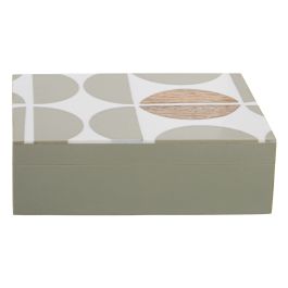 Caja-Joyero Alexandra House Living Marrón Gris Plástico 18 x 6 x 13 cm