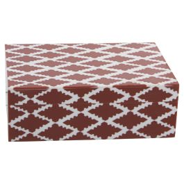 Caja-Joyero Alexandra House Living Blanco Rojo Plástico 18 x 6 x 13 cm