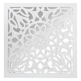 Retablo decorativo Alexandra House Living Blanco Madera 6 x 85 x 86 cm