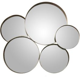 Espejo de pared Alexandra House Living Plateado Metal Círculos 9 x 60 x 54 cm Precio: 84.50000031. SKU: B14C764HRV