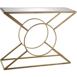 Consola Alexandra House Living Transparente Dorado Metal 100 x 79 x 32 cm Precio: 320.04499952809994. SKU: B1GSSHLEGV