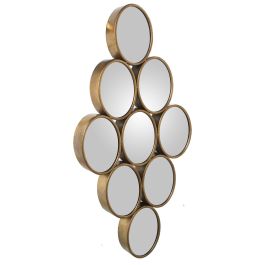 Espejo de pared Alexandra House Living Dorado Metal Círculos 9 x 71 x 39 cm Precio: 97.88999946. SKU: B12B9GZBCG