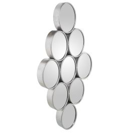 Espejo de pared Alexandra House Living Plateado Metal Círculos 9 x 71 x 39 cm Precio: 97.88999946. SKU: B1CK2TTEDE