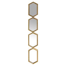 Espejo de pared Alexandra House Living Dorado Metal Geométrico 4 x 15 x 106 cm