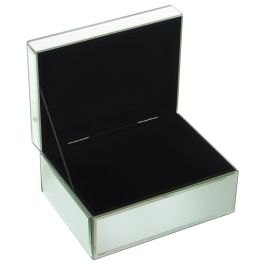 Caja-Joyero Alexandra House Living Transparente Cristal Espejo 20 x 10 x 15 cm