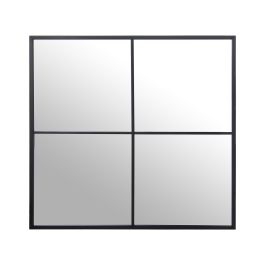 Espejo de pared Alexandra House Living Negro Metal Ventana 5 x 73 x 73 cm Precio: 109.50000028. SKU: B18NRHMEWQ