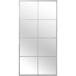 Espejo de pared Alexandra House Living Plateado Metal Ventana 6 x 149 x 77 cm