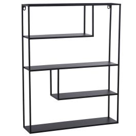 Estante Alexandra House Living Negro Metal 55 x 70 x 12 cm Precio: 71.9950004114. SKU: B17WKJETGW