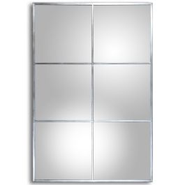 Espejo de pared Alexandra House Living Plateado Metal Ventana 7 x 114 x 79 cm Precio: 152.50000018. SKU: B194WX7MQH