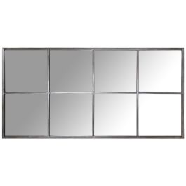 Espejo de pared Alexandra House Living Plateado Metal Ventana 8 x 151 x 79 cm