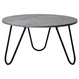 Mesa de Centro Alexandra House Living Negro Plateado Madera 80 x 44 x 80 cm Precio: 150.6450000242. SKU: B14E4PVGGR