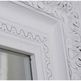 Espejo de pared Alexandra House Living Blanco Madera Desgastado 8 x 87 x 150 cm