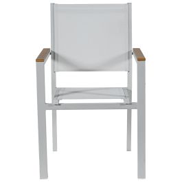 Silla de Jardín Alexandra House Living Blanco 55 x 86 x 60 cm textileno