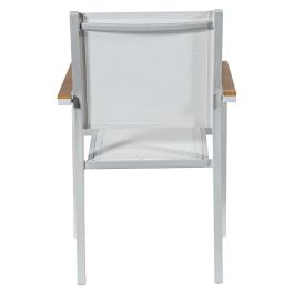 Silla de Jardín Alexandra House Living Blanco 55 x 86 x 60 cm textileno