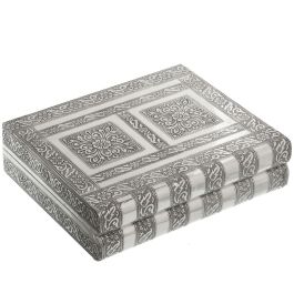 Caja-Joyero Alexandra House Living Plateado Metal 27 x 7 x 21 cm Precio: 30.963899515999998. SKU: B13GXFJMGP