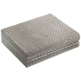 Caja-Joyero Alexandra House Living Plateado Metal 27 x 7 x 21 cm