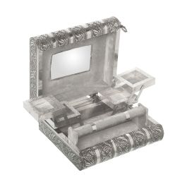 Caja-Joyero Alexandra House Living Plateado Metal 23 x 9 x 19 cm