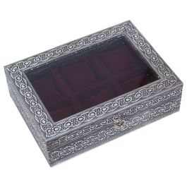 Caja para Relojes Alexandra House Living Negro Plateado Metal 20 x 28 x 20 cm Precio: 35.924899879. SKU: B1K4NQ24LT