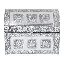 Caja-Joyero Alexandra House Living Plateado Metal 25 x 18 x 15 cm