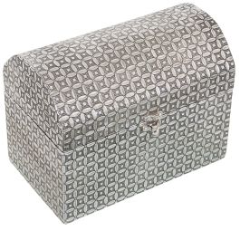 Caja-Joyero Alexandra House Living Plateado Metal 25 x 18 x 15 cm Precio: 33.5049007018. SKU: B1EA55T8BA