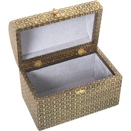 Caja-Joyero Alexandra House Living Dorado Metal 25 x 18 x 15 cm