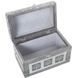 Caja-Joyero Alexandra House Living Plateado Metal 25 x 18 x 15 cm