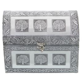 Caja-Joyero Alexandra House Living Plateado Metal 25 x 18 x 15 cm