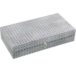 Caja-Joyero Alexandra House Living Plateado Metal 38 x 8 x 20 cm Precio: 37.1348994676. SKU: B15JKD6296