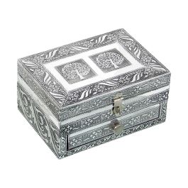 Caja-Joyero Alexandra House Living Plateado Metal 18 x 9 x 13 cm Precio: 26.244900242. SKU: B1HM2DWQ2G