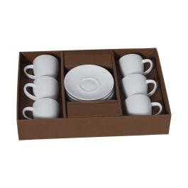 Juego de 6 Tazas de Café Alexandra House Living Porcelana 90 ml