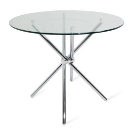 Mesa de Comedor Alexandra House Living Gris Cristal 100 x 76 x 100 cm Precio: 224.4549998185. SKU: B1E9C5E33S