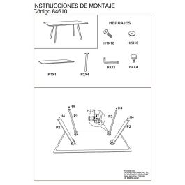 Mesa de Comedor Alexandra House Living 160 x 90 x 76 cm