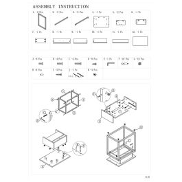 Mesa auxiliar Alexandra House Living Marrón 50 x 50 x 35 cm