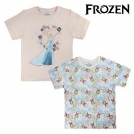 Camiseta de Manga Corta Infantil Frozen 72680 Azul cielo