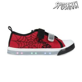 Zapatillas Casual Con LED Spiderman 73626 Rojo