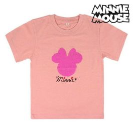 Camiseta de Manga Corta Infantil Minnie Mouse 73716 Rosa