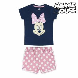 Pijama de Verano Minnie Mouse 73728 Azul marino