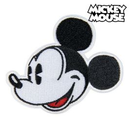 Parche Mickey Mouse Negro Blanco Poliéster (9.5 x 14.5 x cm)