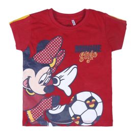 Camiseta de Manga Corta Infantil Minnie Mouse Rojo