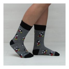 Calcetines Mickey Mouse Adulto Gris