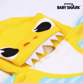 Poncho-Toalla con Capucha Baby Shark Amarillo (50 x 115 cm)