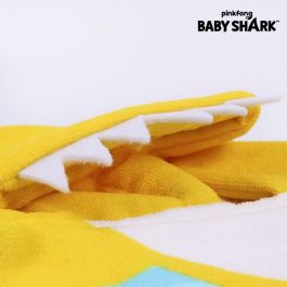 Poncho-Toalla con Capucha Baby Shark Amarillo (50 x 115 cm)