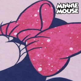 Camiseta de Manga Corta Infantil Minnie Mouse Rosa